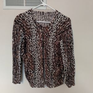 J.Crew Leopard print cardigan